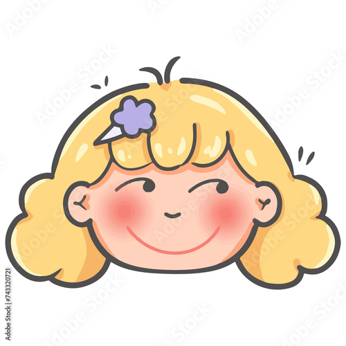 cute girl emotion stickers
