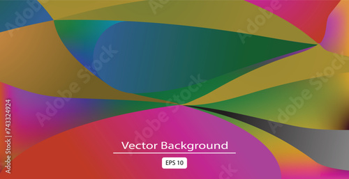 Abstract background dark blue with modern corporate concept Abstract wavy liquid background. Gradient mesh.
 Variation set. Blue green saturated vivid color blend. Modern design template for posters, 