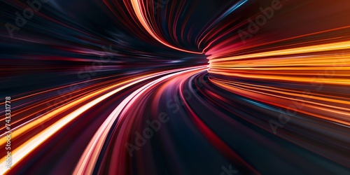 Modern abstract high-speed motion effect. Futuristic dynamic motion technology