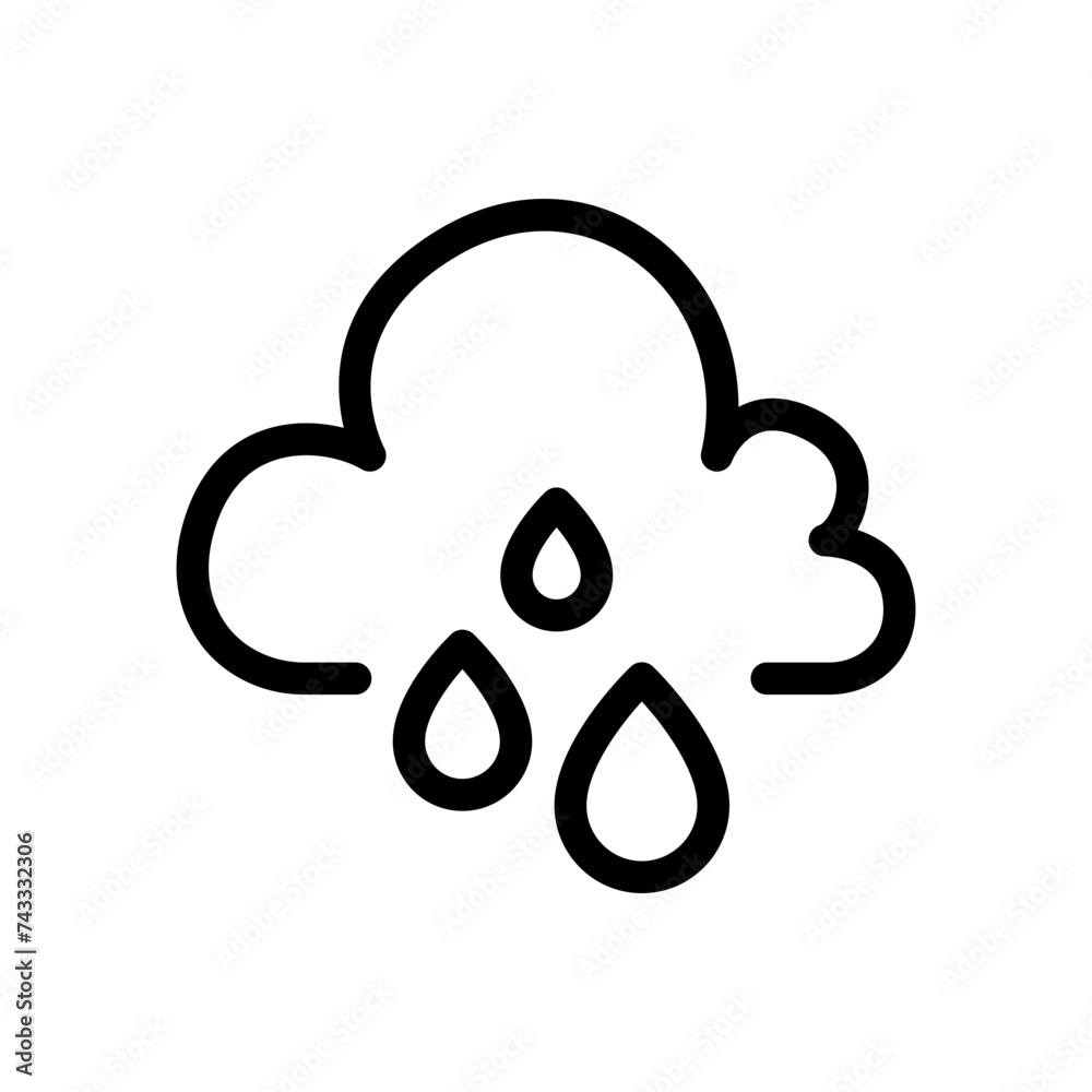Rainy season icon Rainy season icon