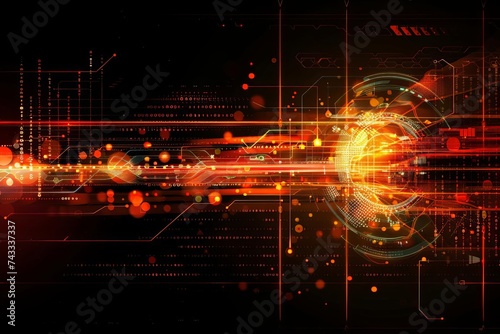 Abstract technology theme background Conceptual design for digital communication and innovation