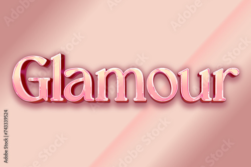 Glamour Text Effect Illustrator