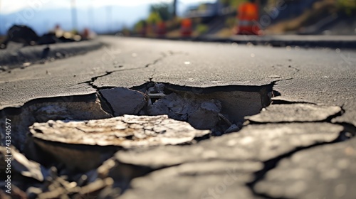 Roads were badly damaged due to natural disasters, causing land transportation routes to be cut off.
