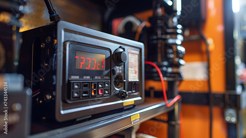 In this specific view the power output meter is emphasized displaying a high number indicating the potency of the generator. photo
