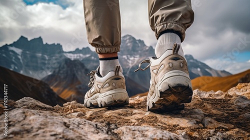 Hiker in the mountains