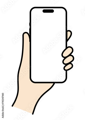 スマホを持つ手15 カラー