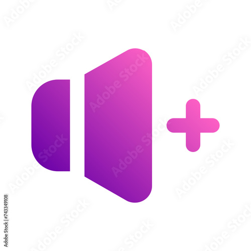 volume up gradient icon