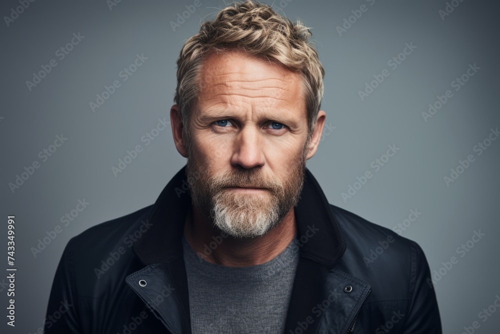Portrait of a serious mature man looking at camera. Men's beauty, fashion. Portrait of a serious mature man looking at camera. Men's beauty, fashion.