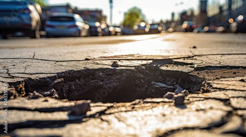 Roads were badly damaged due to natural disasters, causing land transportation routes to be cut off.
