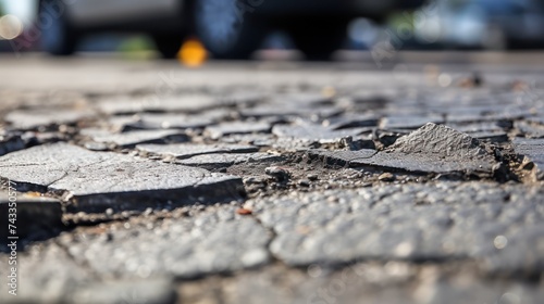 Roads were badly damaged due to natural disasters, causing land transportation routes to be cut off.
