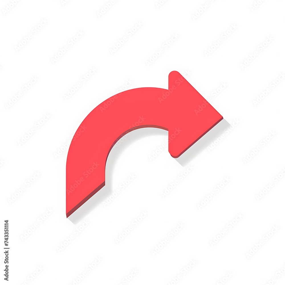 curved red arrow curved red arrow