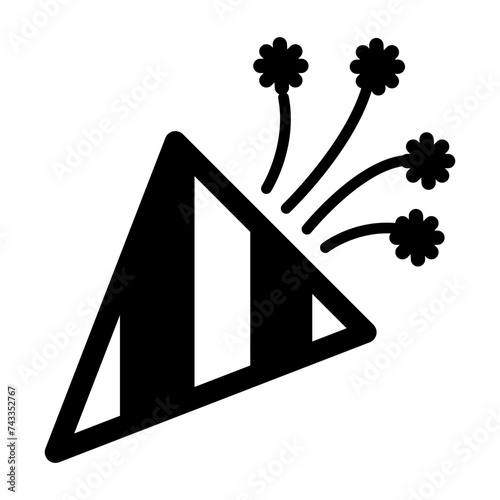 Confetti party popper icon