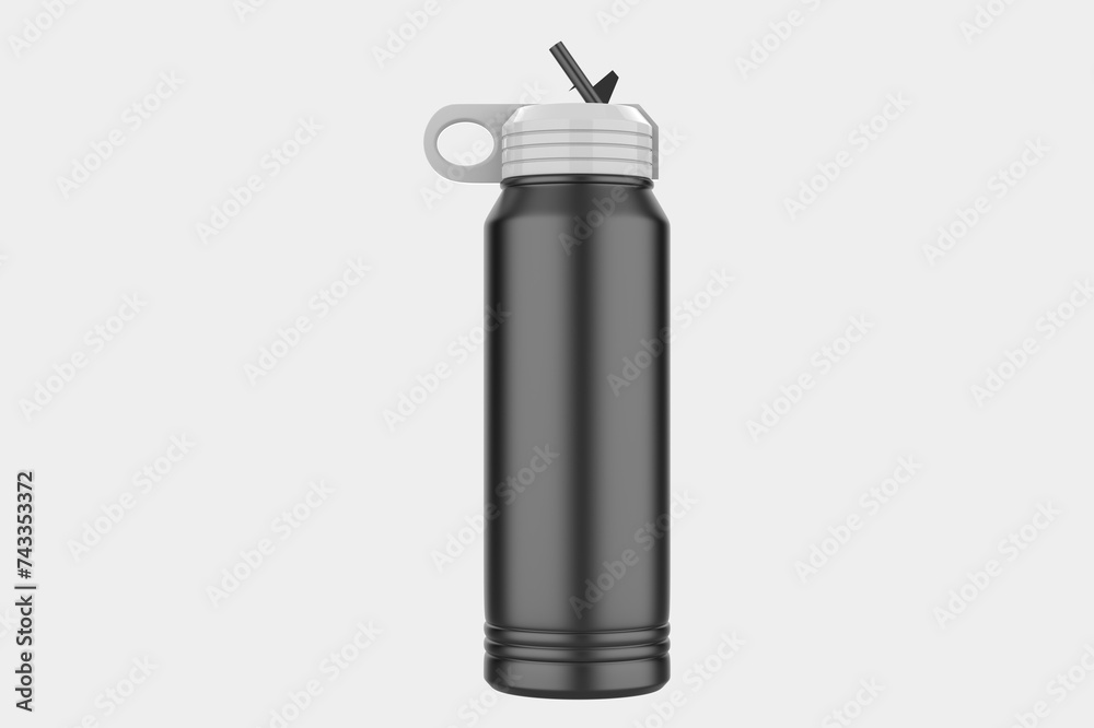 Water Bottle Mockup Isolated On White Background. 3d illustration Water Bottle Mockup Isolated On White Background. 3d illustration