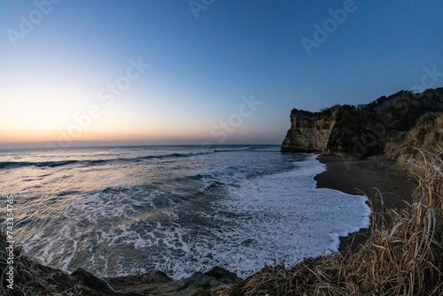 小浦小浦海岸, 外房, 千葉, 天の川, 海, 朝日