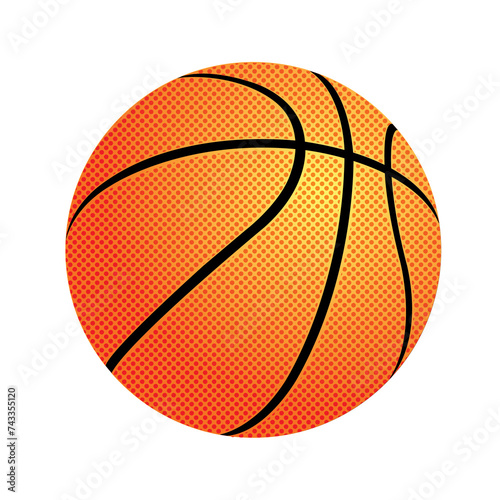 Basketball, ball,sport game vector illustration isolated on white background. classic modern diseign