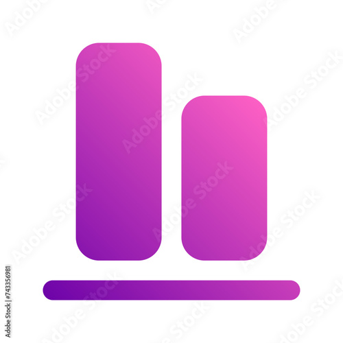 align bottom gradient icon