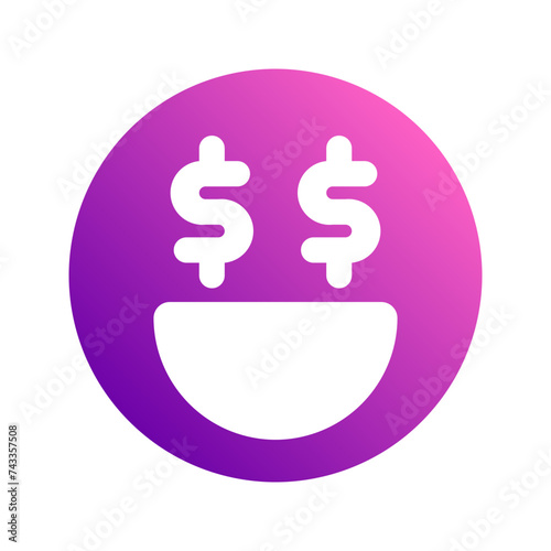 greed gradient icon