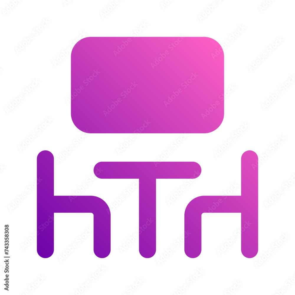 meeting room gradient icon