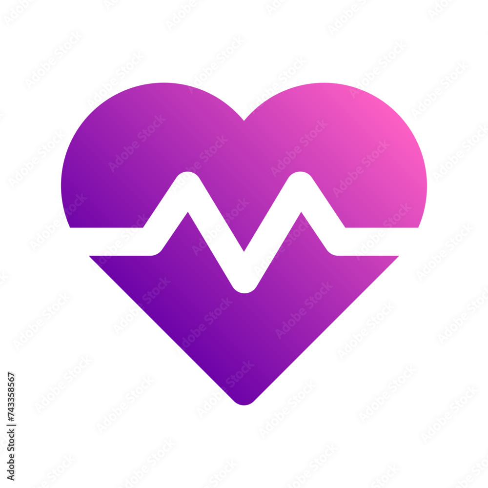 heart rate gradient icon heart rate gradient icon