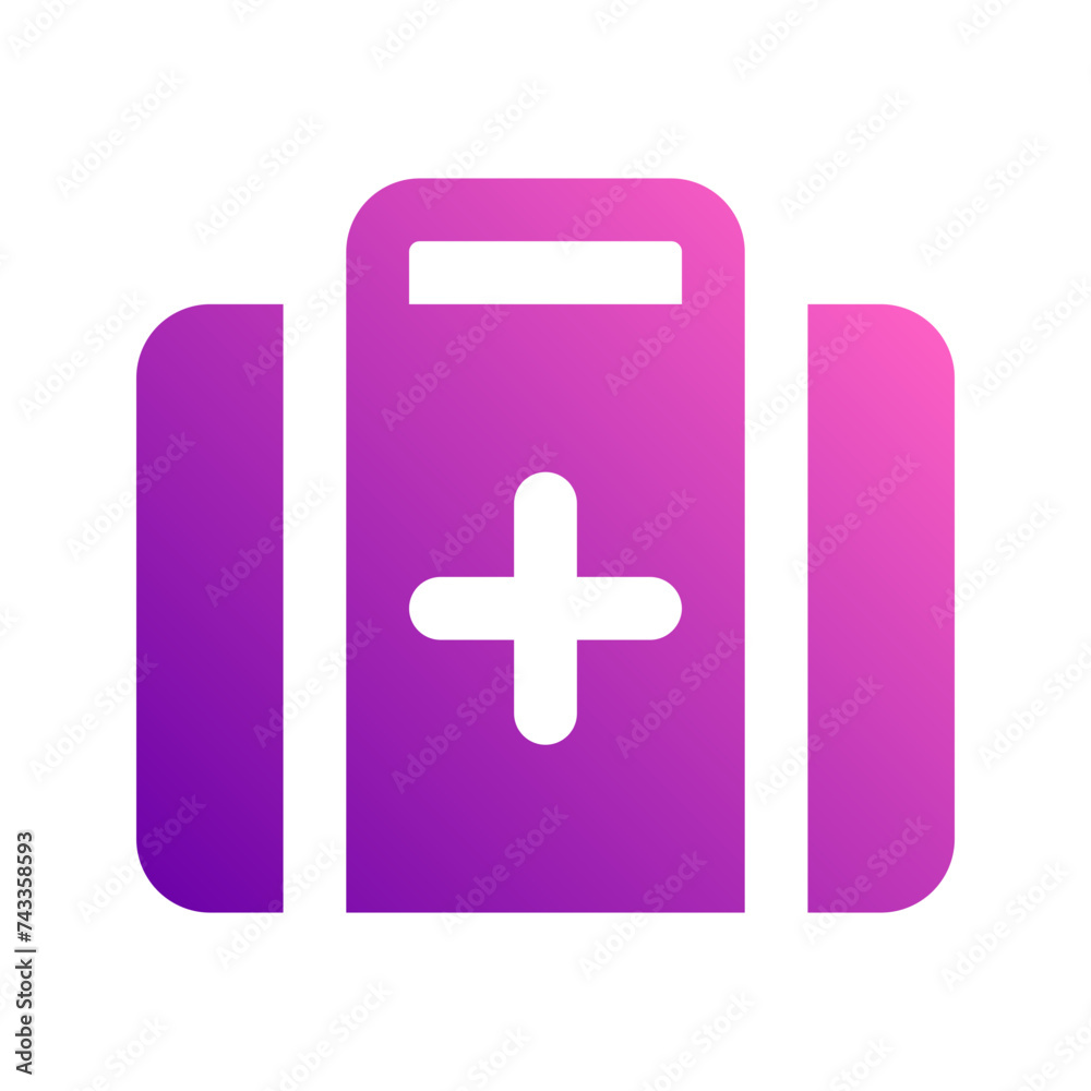 medical box gradient icon medical box gradient icon