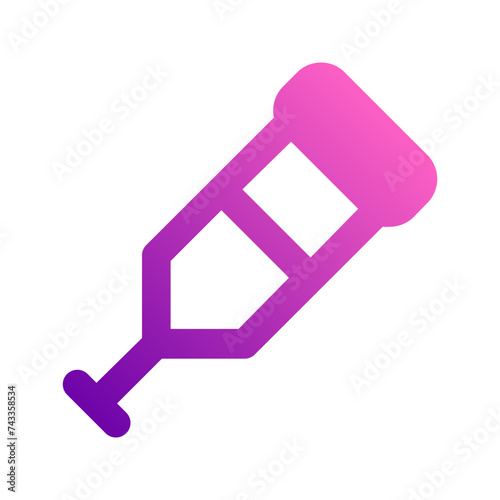 crutches gradient icon