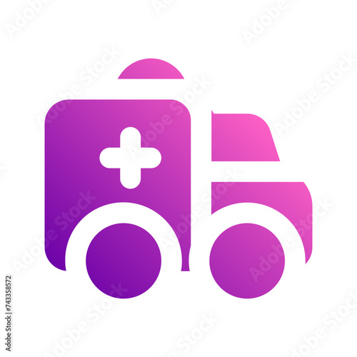 ambulance gradient icon