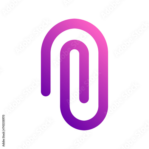 paper clip gradient icon