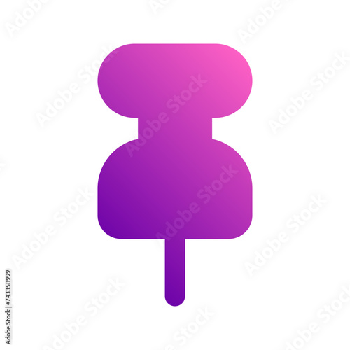 push pin gradient icon