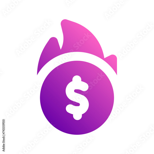 burning gradient icon