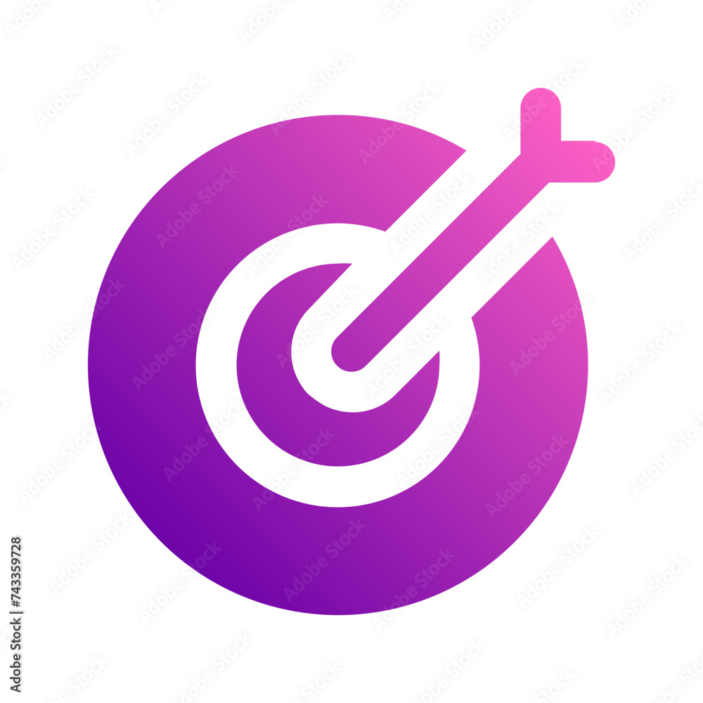 target gradient icon target gradient icon