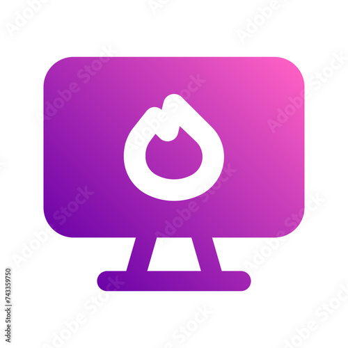 trending topic gradient icon