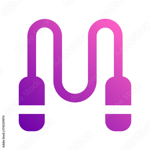 jumping rope gradient icon