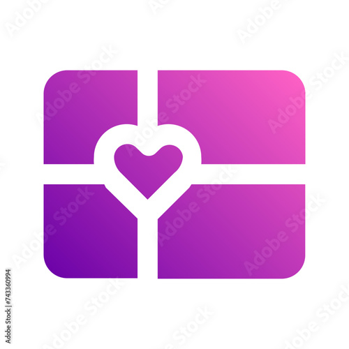 chocolate box gradient icon