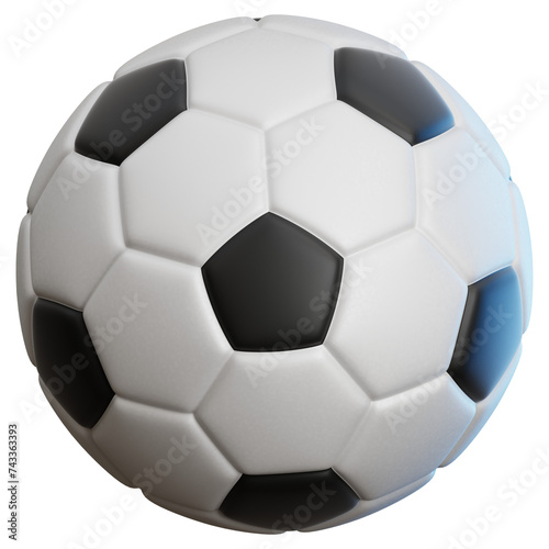 Soccer Ball 3D Illustration