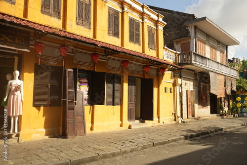 City view of Hoi An Ancient Town in Vietnam - ベトナム ホイアンの街並み