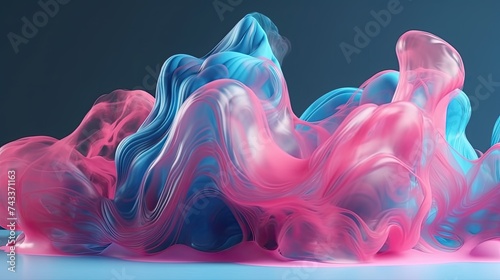 3D Abstract Color Background 
