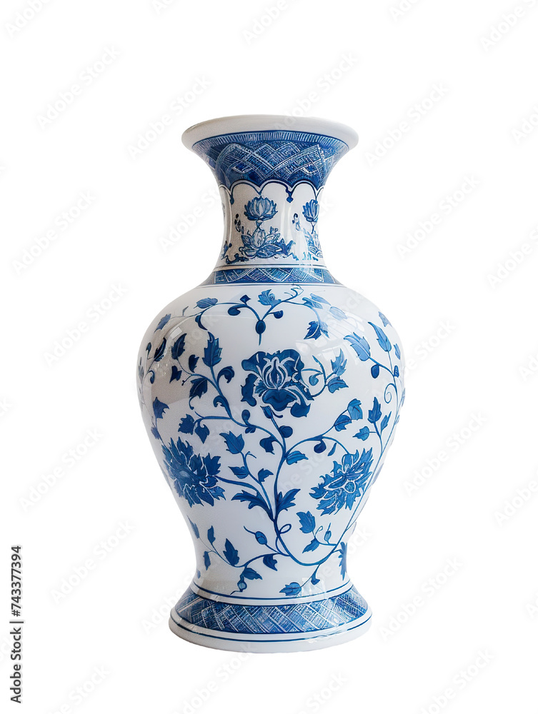 blue and white large vase isolate on white background PNG blue and white large vase isolate on white background PNG