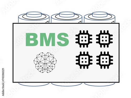 bms logo battery, Battery Management System,  photo