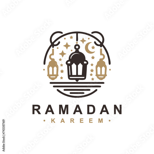 Ramadan Kareem vector design, ramadan logo vector
