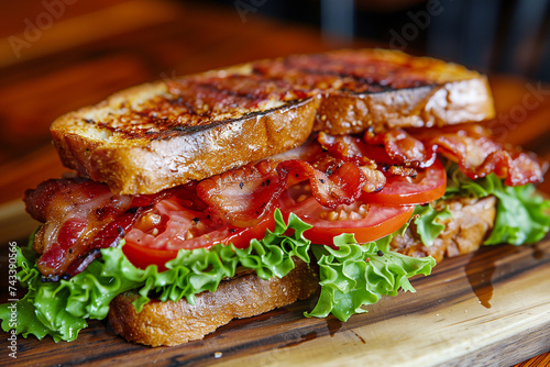 BLT (Bacon, Lettuce, Tomato): A classic combination of crispy bacon, fresh lettuce, and juicy tomatoes, often with mayonnaise on toasted bread.