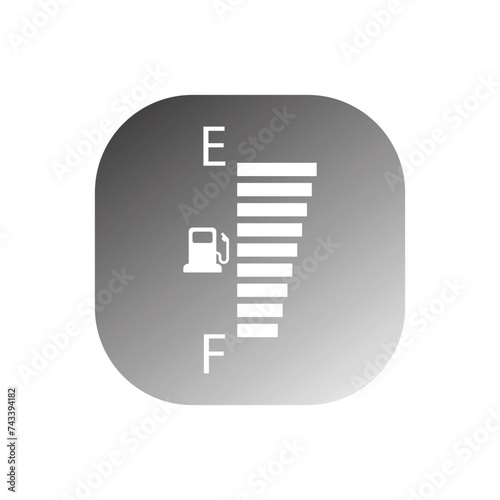 Car Fuel Indicator Icon vector