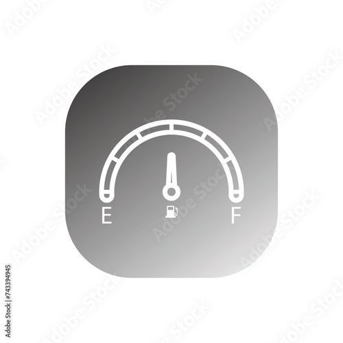 Car Fuel Indicator Icon vector