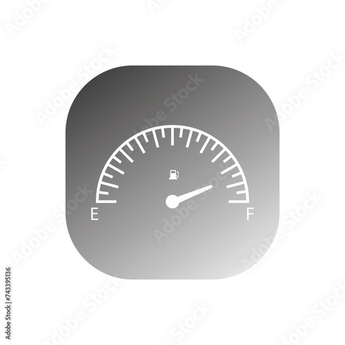Car Fuel Indicator Icon vector