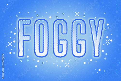 Foggy Text Effect Illustrator