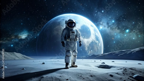 Astronaut in outer space.