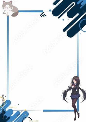 Blue and White Modern Business Proposal Cover Page - 1