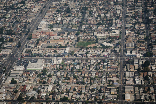 The sprawl of Los Angeles as seen from a plane.