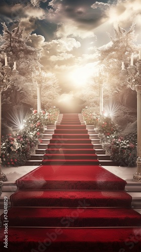 Hollywood red carpet photography background
