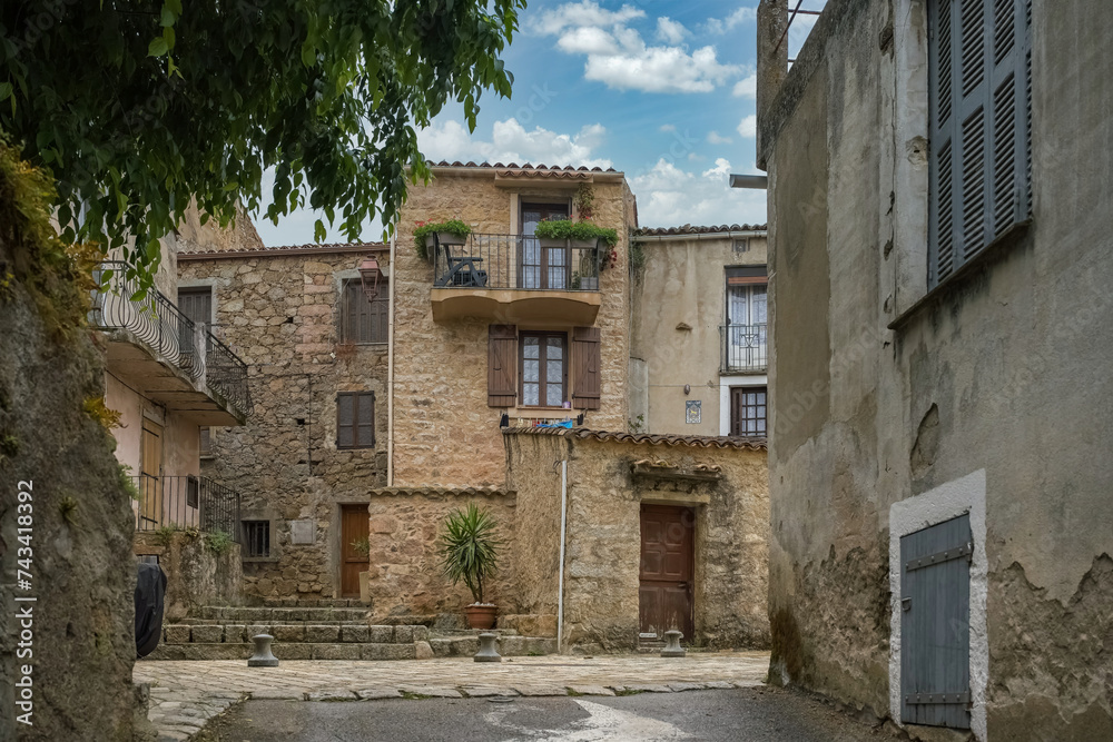 Piana village in Corsica.