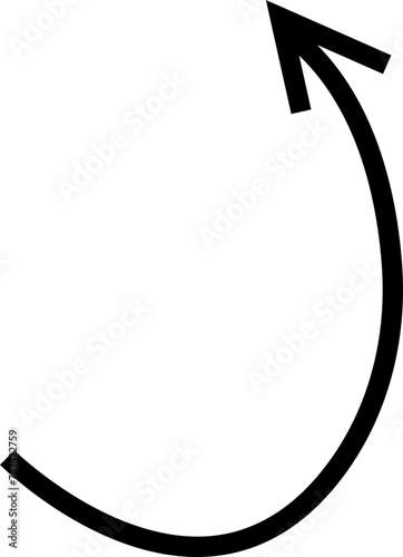 Arrow icon vector hand drawn with editable stock. Sketch doodle style. Texture design element of scribble line. Arrow sketch handmade doodle swipe up symbol sign isolated on transparent background.